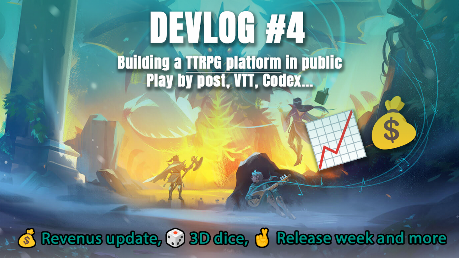 Cover image for Revenues update 💰 Alpha Release Week 🤞 | Devlog #4 📢
